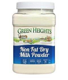 Non Fat Dry Milk Powder - 3 Pounds / 1.36 Kilo Jar (42+ Servings) - Proudly Made in America - Healthy Nourishing Essentials by Green Heights 48 o