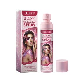 Eelhoe Stage Makeup Glitter Spray Facial Clavicle Brightening Glitter Natural Stereoscopic Long-Lasting Highlighter Spray (Option: 4pcs)