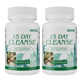 BSYS Intestinal Cleanse Capsules  Promote Regular Bowel Movements Digestive System Detox Support Gut Health DailyDetox GutHealthCare (Option: Two bottles)